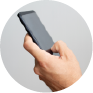 Persona agarrando un movil